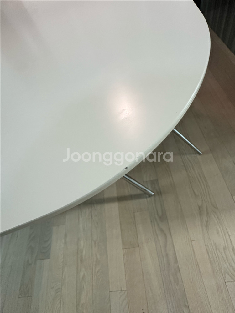 보컨셉 오타와 테이블 화이트/실버 185-250사이즈--1