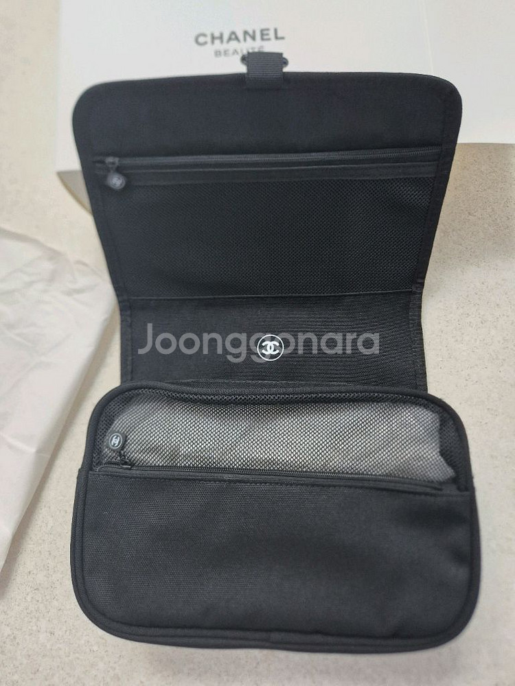 샤넬 뷰티 블랙 파우치--6