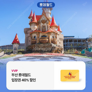 부산 롯데월드 40퍼 할인권