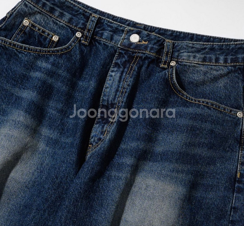 인템포무드 레이지보이 벌룬 핏 데님_ 딥블루 M--2