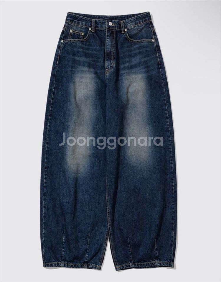 인템포무드 레이지보이 벌룬 핏 데님_ 딥블루 M--0