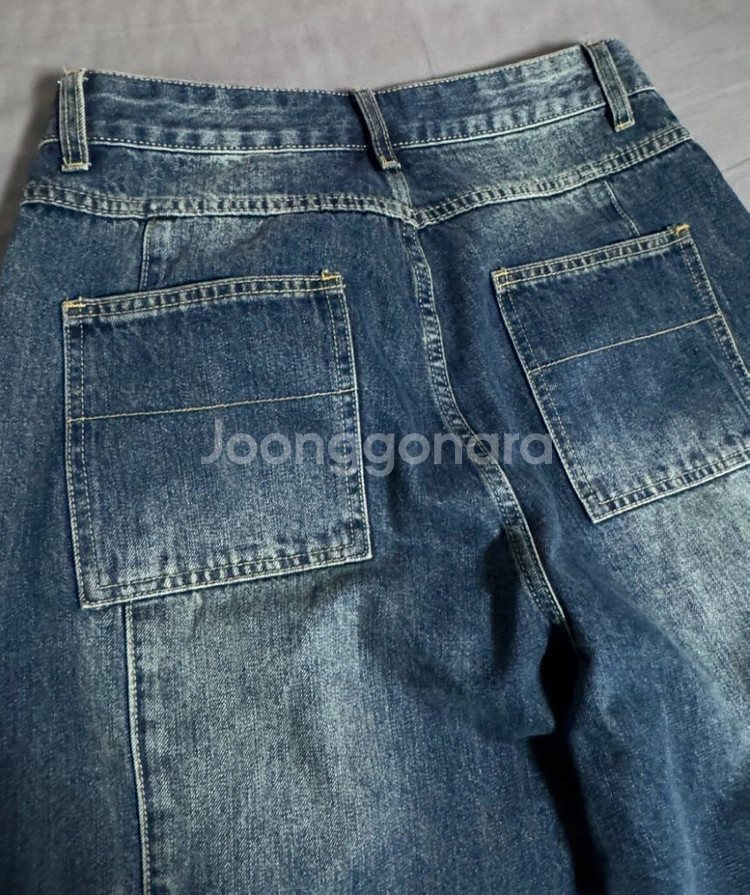 인템포무드 레이지보이 벌룬 핏 데님_ 딥블루 M--8