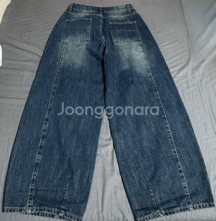 인템포무드 레이지보이 벌룬 핏 데님_ 딥블루 M--7