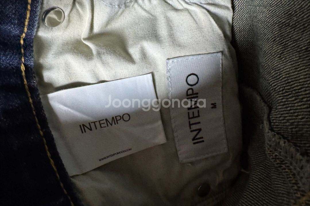 인템포무드 레이지보이 벌룬 핏 데님_ 딥블루 M--6