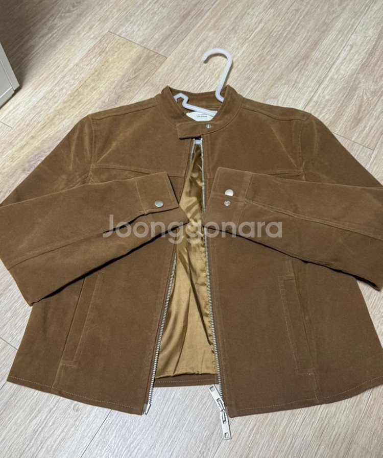 라퍼지포우먼 스웨이드 레이싱 자켓 M--0