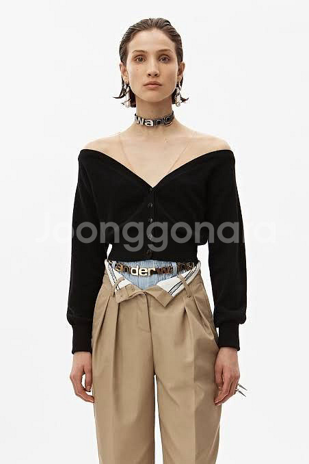 알렉산더왕 시스루 가디건 레드 S--0
