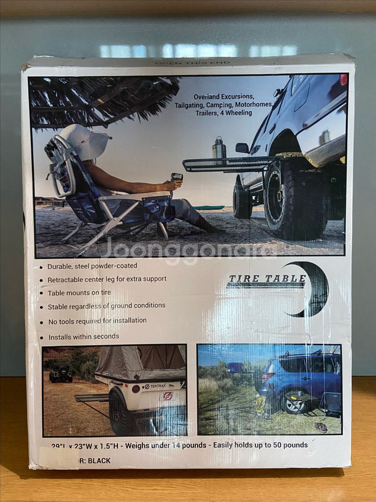Tailgater 테일게이터 타이어 테이블--0