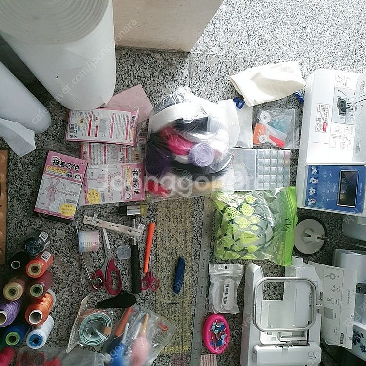 부라디 디즈니 자수미싱과 오버록 미싱 부자재 가격내림--6