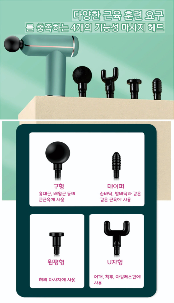 7.4V 터치형 32단계 강력 미니 안마기 이미지