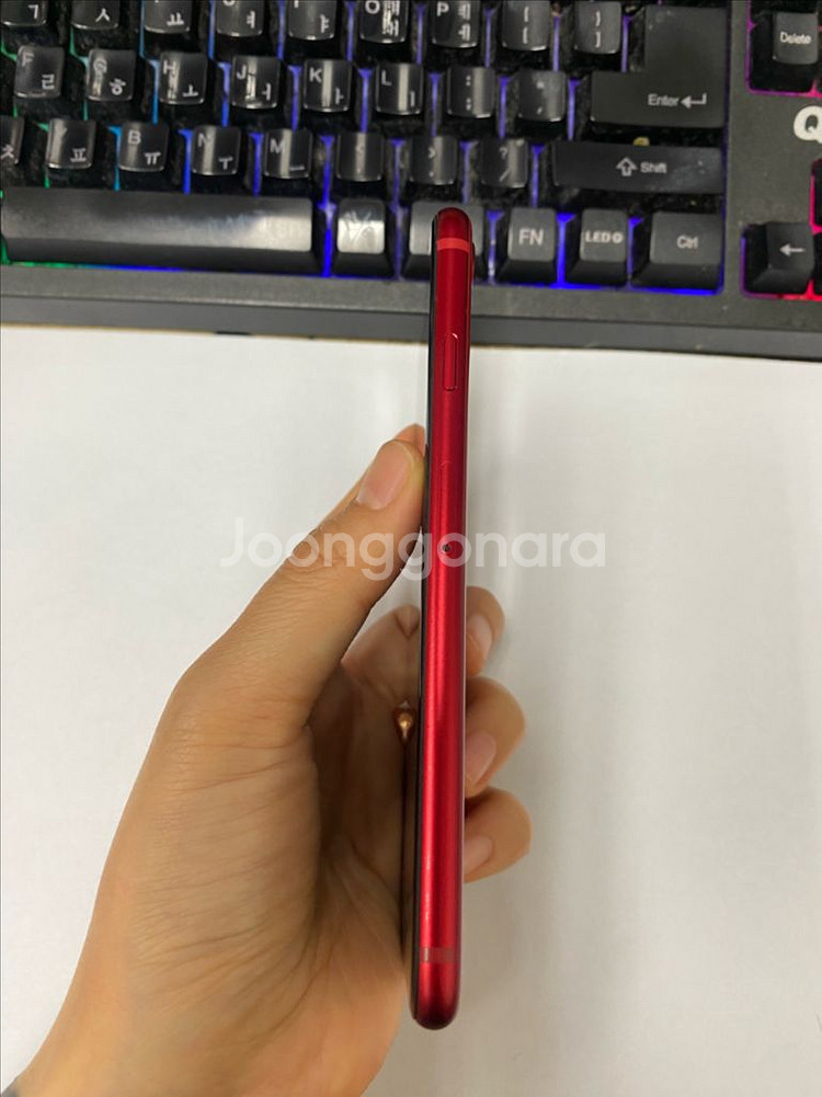 아이폰SE3 레드 A급 256G 배터리100%--5