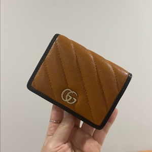 구찌 GC 마몬트 퀼팅 미니지갑
