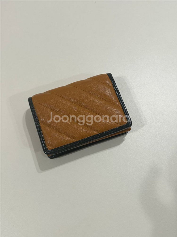 구찌 GC 마몬트 퀼팅 미니지갑--2