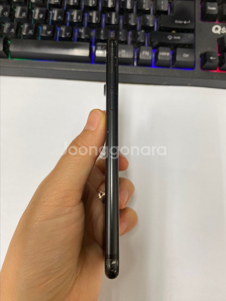 아이폰7 매트블랙 액정SS급 128G 무잔상--3