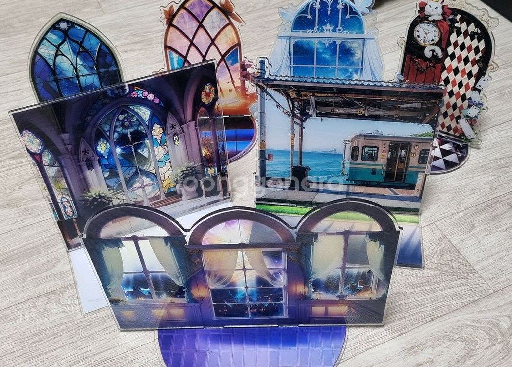 오비츠11 사이즈 배경 아크릴 스탠드, 디오라마--0