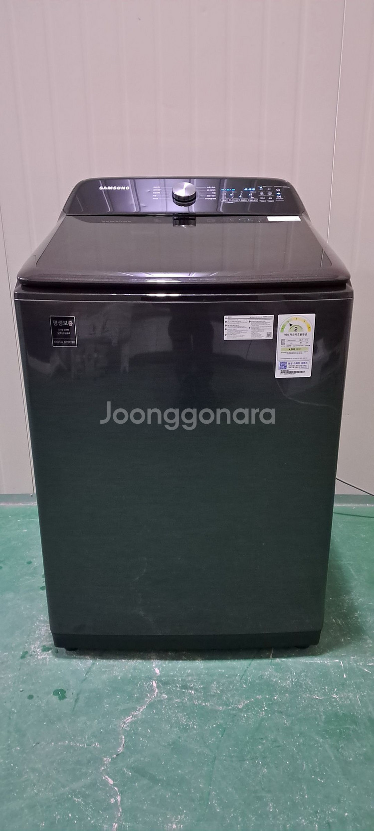 2632 삼성 그랑데 19KG 통돌이세탁기(블랙캐비어)--0