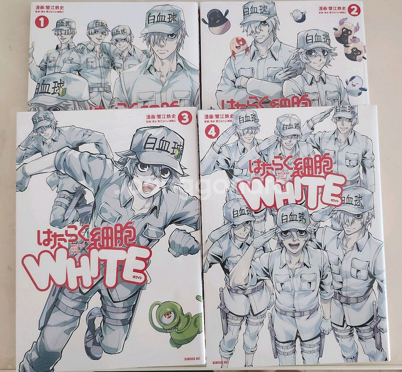 일하는 세포 White 1~4 전권 세트--0