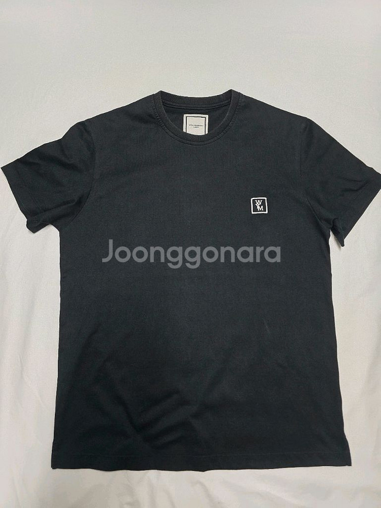 우영미 백로고 티셔츠44싸이즈--0