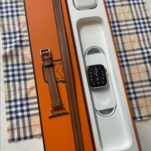 애플워치8에르메스 실버 41mm 애플케어+