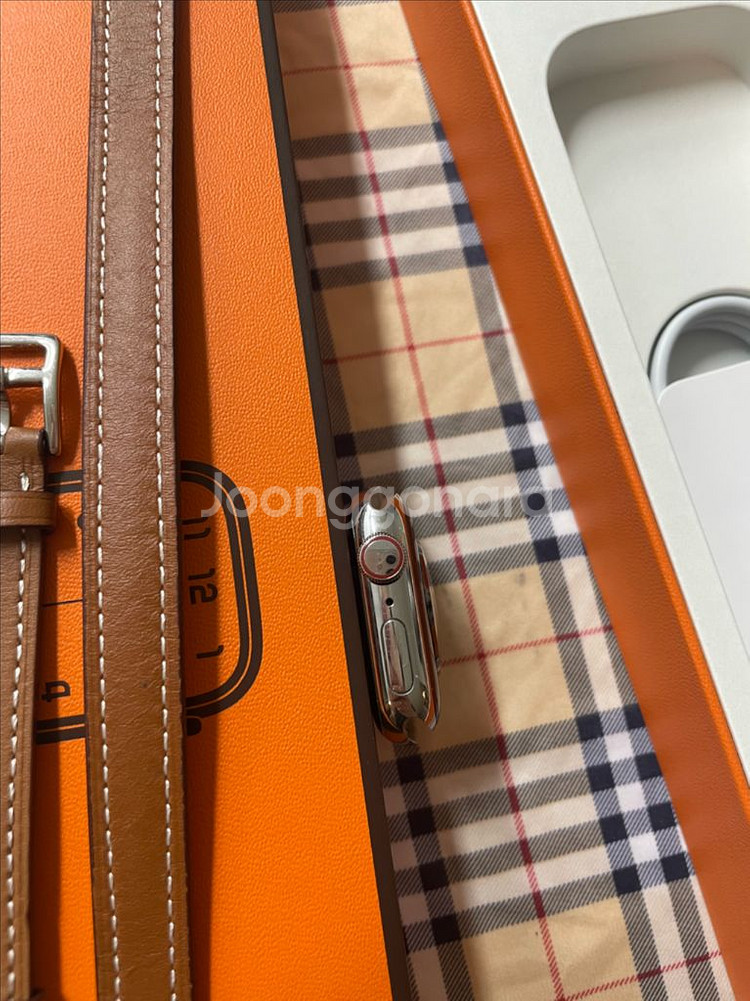 애플워치8에르메스 실버 41mm 애플케어+--3