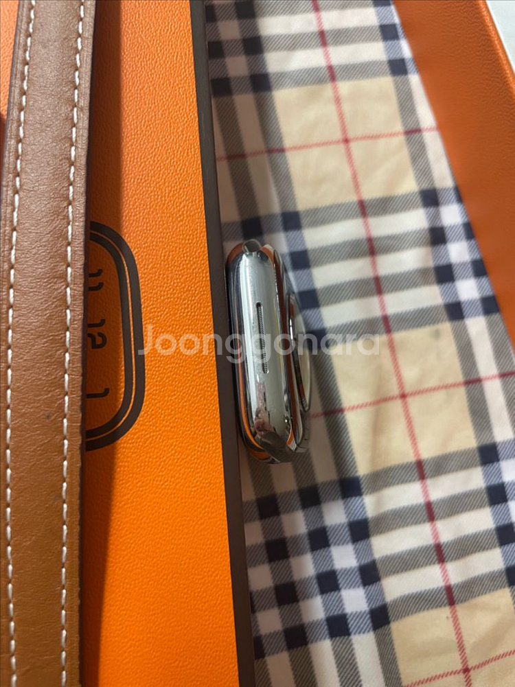 애플워치8에르메스 실버 41mm 애플케어+--5
