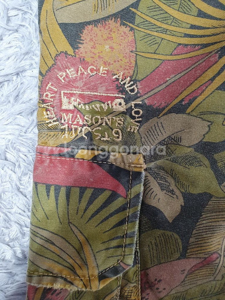 택부착 Mason's 메종 밀리터리 카고 반바지 33--7