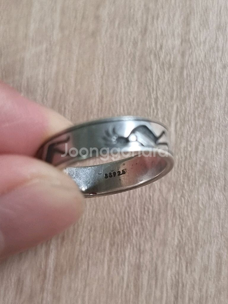 코코펠리 음각 실버링 반지 인디언 주얼리 나바호--0