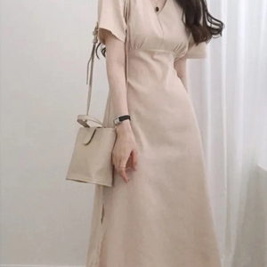 린넨 롱원피스