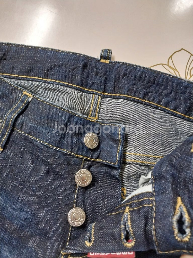 28)디스퀘어드2 레고걸 십자수패치 여성용 명품청바지--4