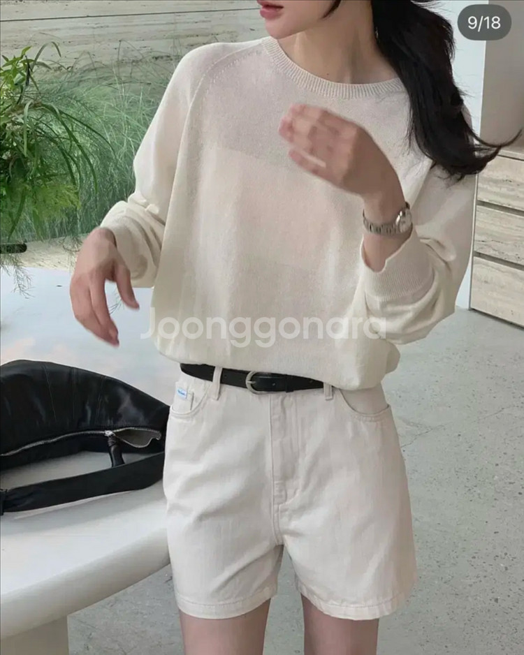 그레이룸 에센셜 홀가 니트 크림, 페일레몬--0