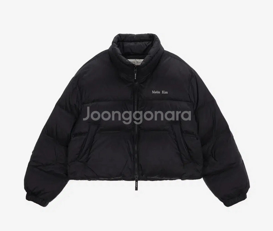 마뗑킴 하이넥 크롭 숏패딩 점퍼--0