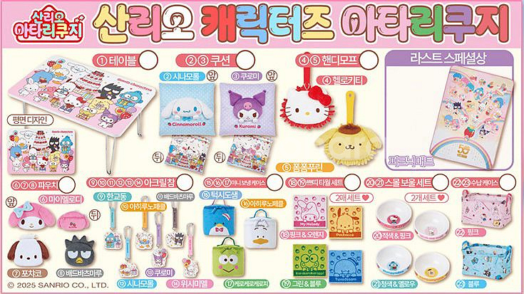 미개봉)산리오 캐릭터즈 아타리쿠지 한교동&폼폼푸린 그릇--1