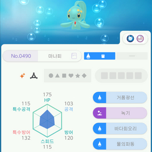 이로치 마나피/포켓몬/닌텐도 스위치