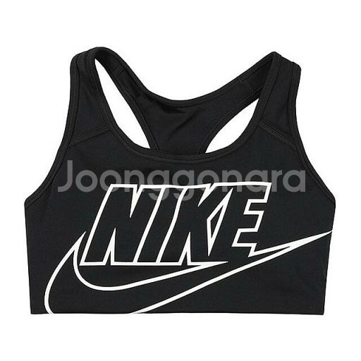 나이키 스우시 퓨추라 블랙 스포츠브라 (M)--2