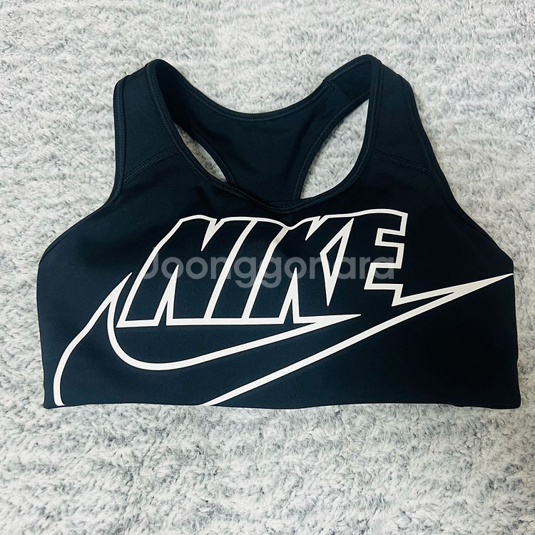 나이키 스우시 퓨추라 블랙 스포츠브라 (M)--3