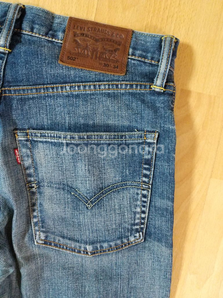 리바이스 502 프리미엄 데님 일자청바지 (스판32)--4
