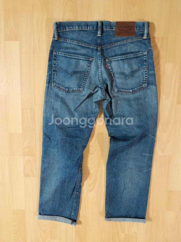리바이스 502 프리미엄 데님 일자청바지 (스판32)--5