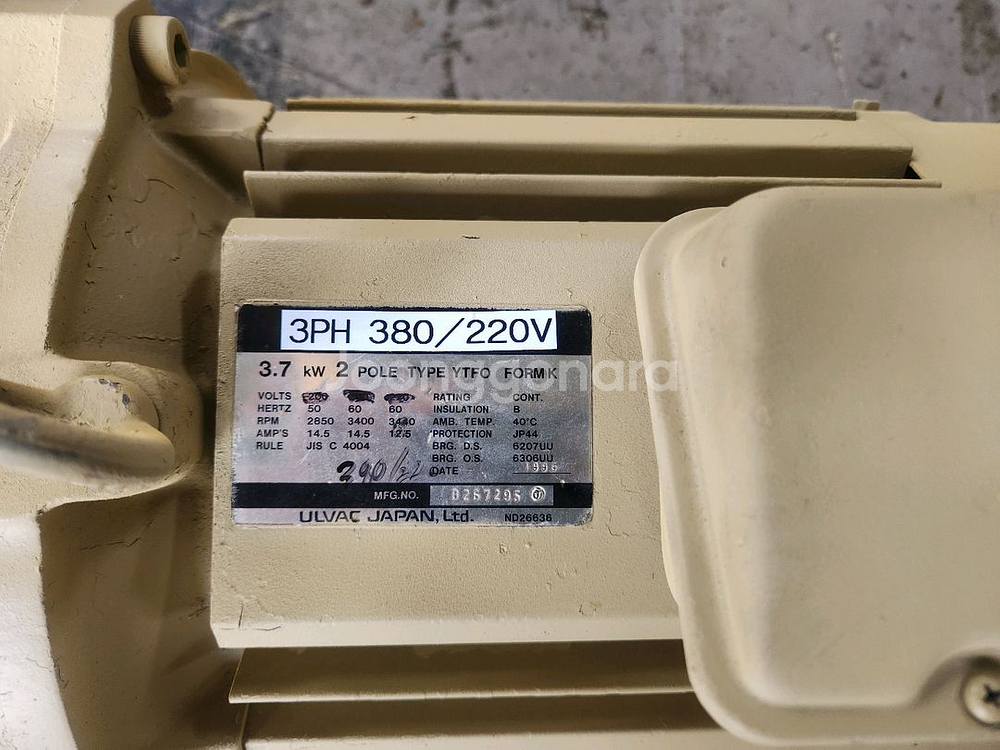 PMB-012C ULVAC 알박 부스터 진공펌프 220--4