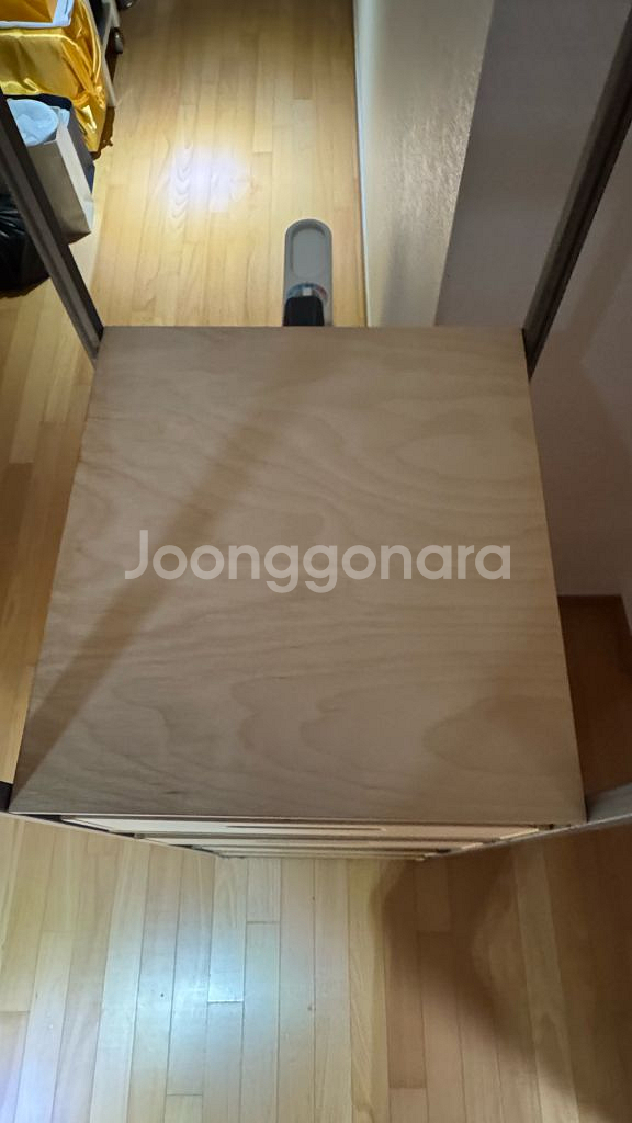 철제 스틸 서랍장 수납장 철제프레임 원목 서랍 최고급--5