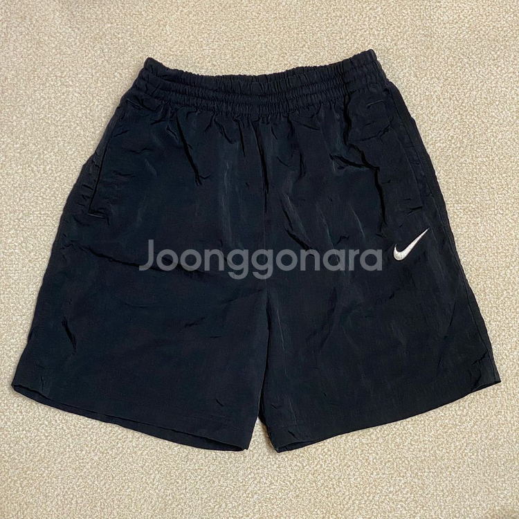 (정품) 나이키 키즈 블랙 우븐 반바지 155--0