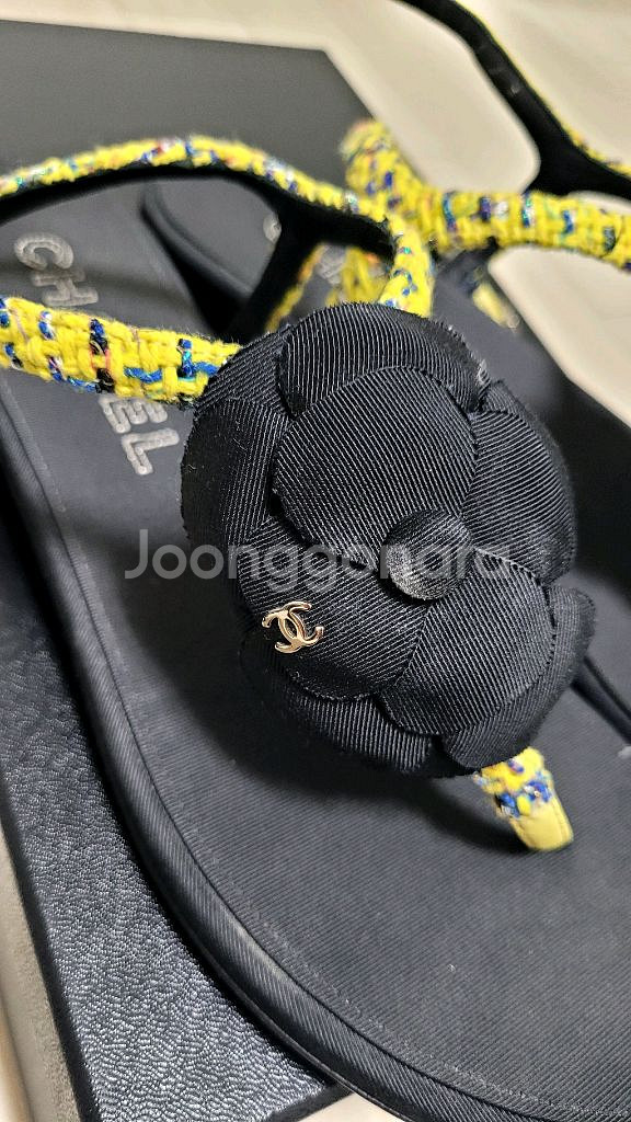 [풀셋] 샤넬 카멜리아 샌들 38 (245-250)--2