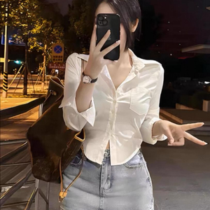크롭 셔츠