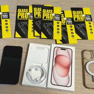 아이폰 15 핑크 128 정상해지 자급제가능 애플케어플