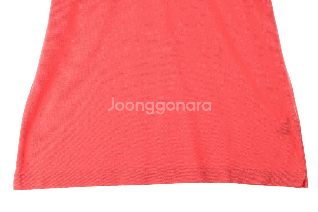 (XL) 라코스테 반팔 카라 티셔츠 주황 올드스쿨--2