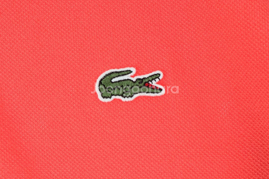 (XL) 라코스테 반팔 카라 티셔츠 주황 올드스쿨--3