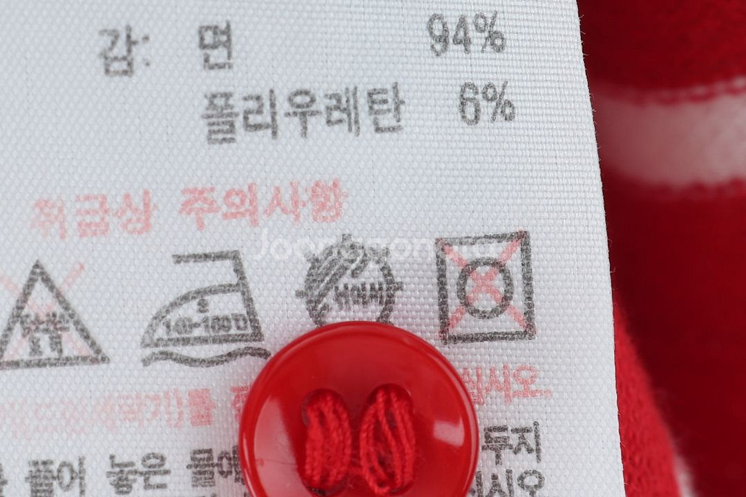 W(S) 라코스테 반팔 카라 티셔츠 원피스 스트라이프--5