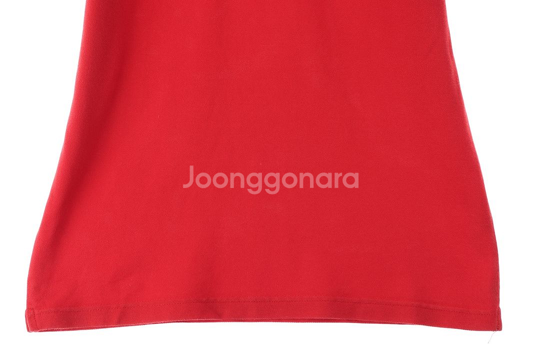 (L) 라코스테 반팔 카라 티셔츠 레드 올드스쿨--2