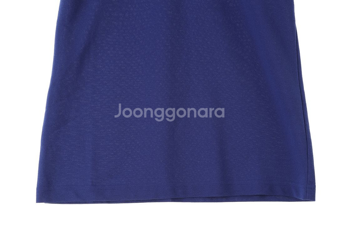 (S) 노스페이스 반팔 카라 티셔츠 기능성 블루--2
