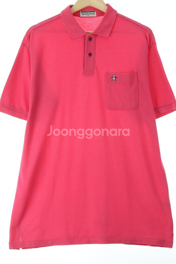 (L-XL) 먼싱웨어 반팔 카라 티셔츠 골프 핑크--0