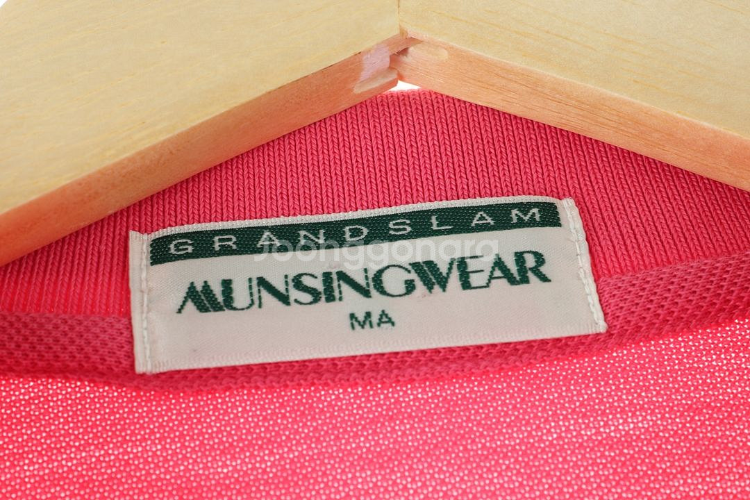 (L-XL) 먼싱웨어 반팔 카라 티셔츠 골프 핑크--4