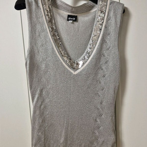 돌체앤가바나 스팽글 민소매 니트